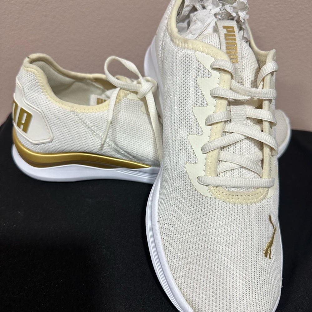 Puma Cream Gold Contemporary Sneakers